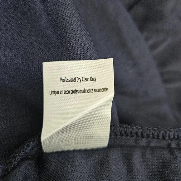 City Studio Mini Dress Navy Blue Off Shoulder Ruffle Zip Back - Picture 9 of 9